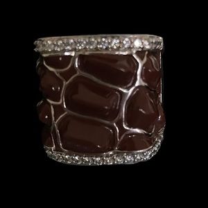 Belle Etoile 925 and Enamel Ring SZ 8